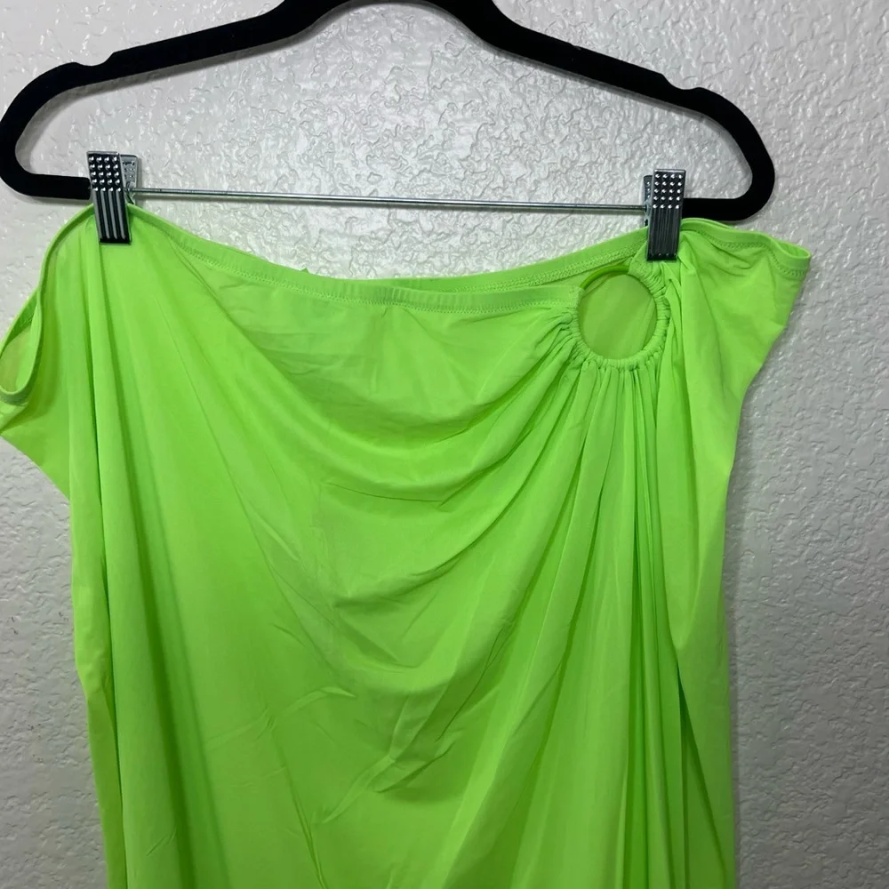Skims Mesh Cover Up Sarong Skirt Beachwear Neon Green Size 4X
